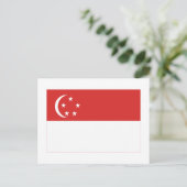 Singapore-vlag Briefkaart (Staand voorkant)