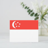 Singapore-vlag Briefkaart (Staand voorkant)