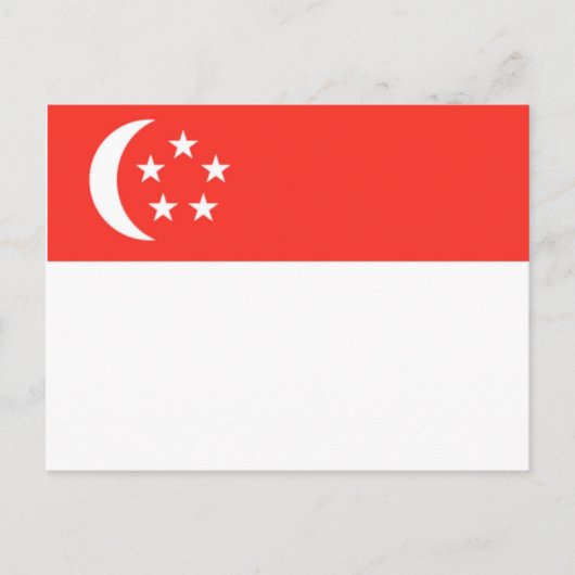 Singapore-vlag Briefkaart (Voorkant)