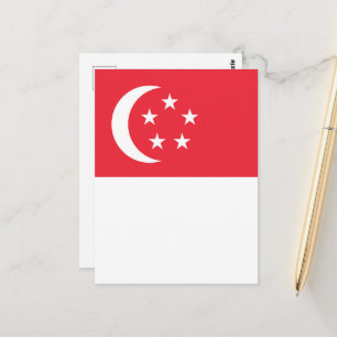 Singapore vlag briefkaart