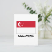 Singapore-vlag Briefkaart (Staand voorkant)
