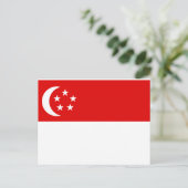 Singapore-vlag Briefkaart (Staand voorkant)