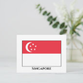 Singapore-vlag Briefkaart (Staand voorkant)