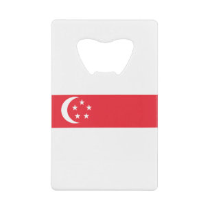 Singapore-vlag Creditkaart Flessenopener