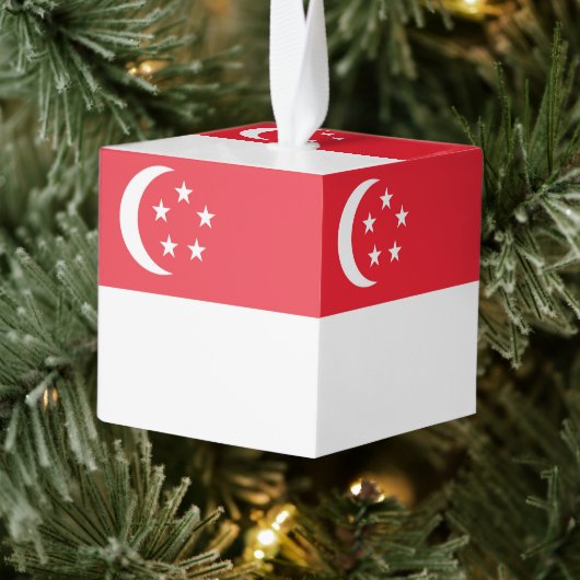 Singapore vlag decoratie (Boom)