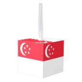 Singapore vlag decoratie (Achter hoekig)
