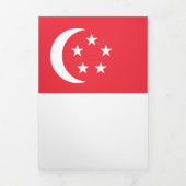 Singapore vlag drieluik kaart (Cover)