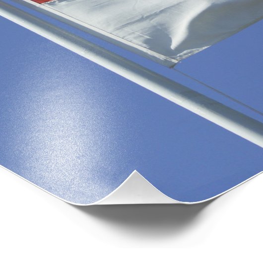 Singapore-vlag Foto Afdruk (Hoek)