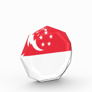 Singapore vlag fotoblokken