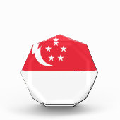 Singapore vlag fotoblokken (Voorkant)