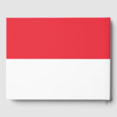 Singapore vlag gastenboek (Achterkant)