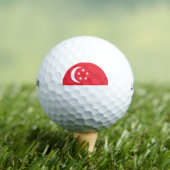 Singapore vlag golfballen (Insitu Shirt)