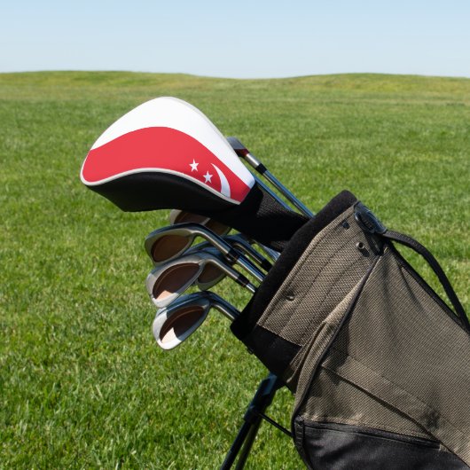 Singapore-vlag Golfheadcover (Insitu)