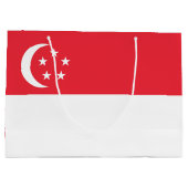 Singapore vlag groot cadeauzakje (Achterkant)