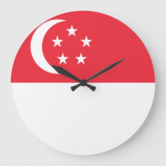 Singapore-vlag Grote Klok (Voorkant)