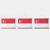 Singapore vlag hangend wandkleed (Driedubbel)