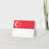 Singapore-vlag Kaart (Voorkant)
