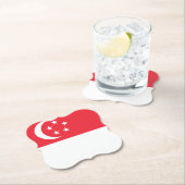 Singapore-vlag Kartonnen Onderzetters (Insitu)