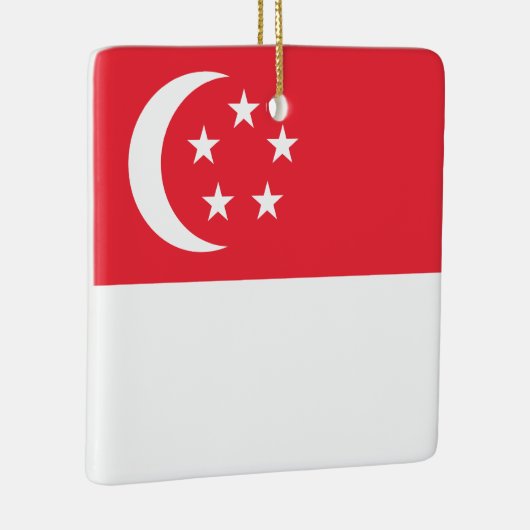 Singapore-vlag Keramisch Ornament (Rechts)