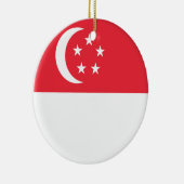 Singapore vlag keramisch ornament (Rechts)