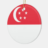 Singapore vlag keramisch ornament (Links)