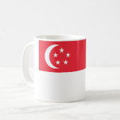 Singapore-vlag Koffiemok (Voorkant links)