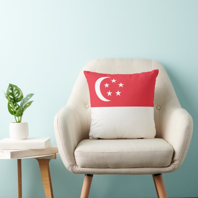 Singapore vlag kussen (Stoel)