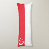 Singapore vlag lichaamskussen (Achterkant (Verticaal))