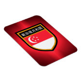 Singapore-vlag Magneet (Rechterzijde)