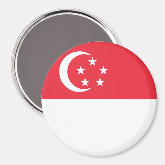 Singapore-vlag Magneet (Voorkant / Achterkant)