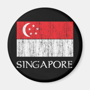 Singapore-vlag Magneet