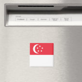 Singapore-vlag Magneet (Insitu (Vaatwasser))