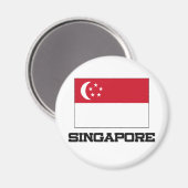 Singapore-vlag Magneet (Voorkant / Achterkant)