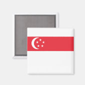 Singapore-vlag Magneet (Voorkant / Achterkant)