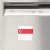 Singapore-vlag Magneet (Insitu (Vaatwasser))
