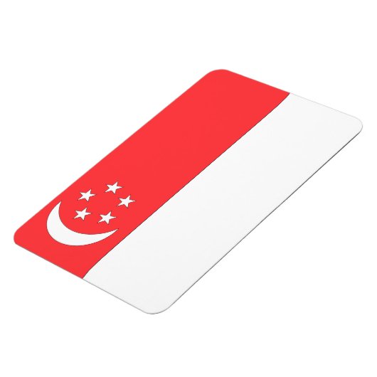 Singapore-vlag Magneet (Linkerzijde)
