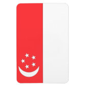 Singapore-vlag Magneet (Verticaal)