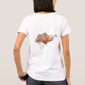 Singapore vlag + Map + Tekst T-shirt (Achterkant)