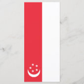 Singapore vlag menu (Achterkant)