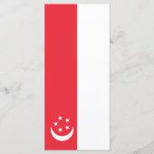 Singapore vlag menu (Voorkant)