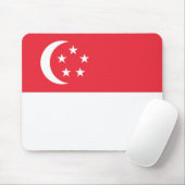 Singapore vlag muismat (Met muis)