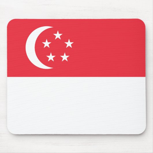 Singapore vlag muismat (Voorkant)