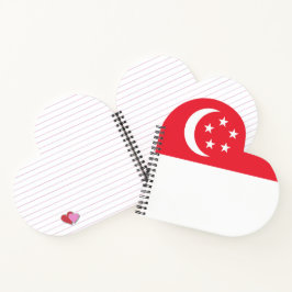 Singapore vlag notitieboek