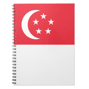 Singapore vlag notitieboek