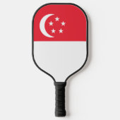 Singapore vlag pickleball paddle (Voorkant)
