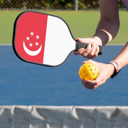 Singapore vlag pickleball paddle (Insitu)