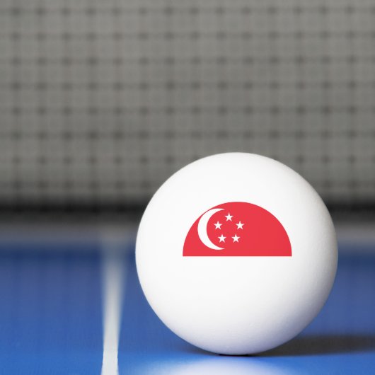 Singapore-vlag Pingpongbal (Net)