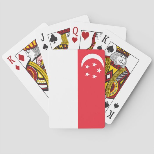 Singapore-vlag Pokerkaarten (Achterkant)