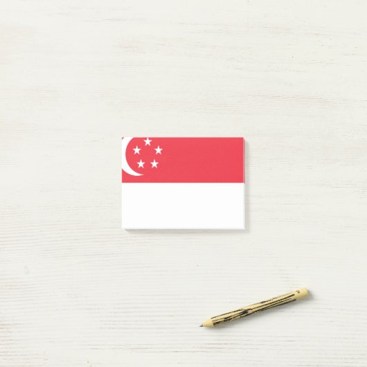 Singapore-vlag Post-it® Notes (Op bureau)