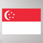 Singapore vlag poster (Voorkant)